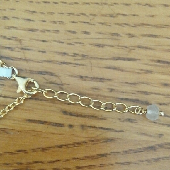 Sterling Gold Faceted Stone Bracelet - Picture 3 of 8