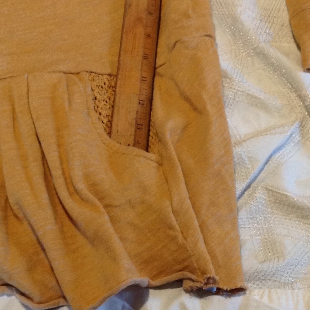 $10 SALE! FP Beach Crochet Tunic Dress Pockets! - Picture 5 of 8