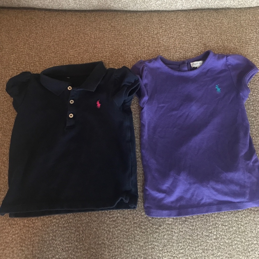 2 Ralph Lauren girls shirts.