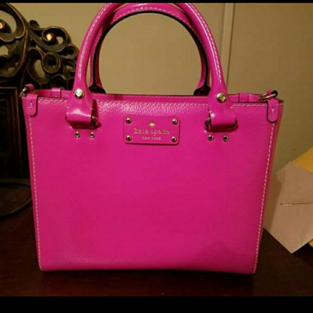 Kate Spade Pink & Silver crossbody handbag