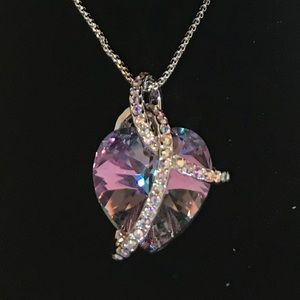 “Courageous Heart” Swarovski crystal necklace