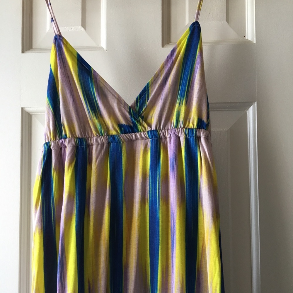 LA Made multi-color lines maxi dress (NWT)