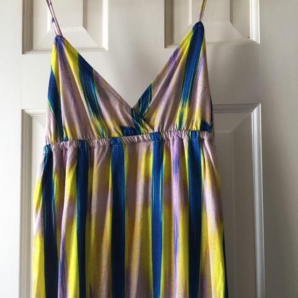 LA Made multi-color lines maxi dress (NWT) - Picture 1 of 5