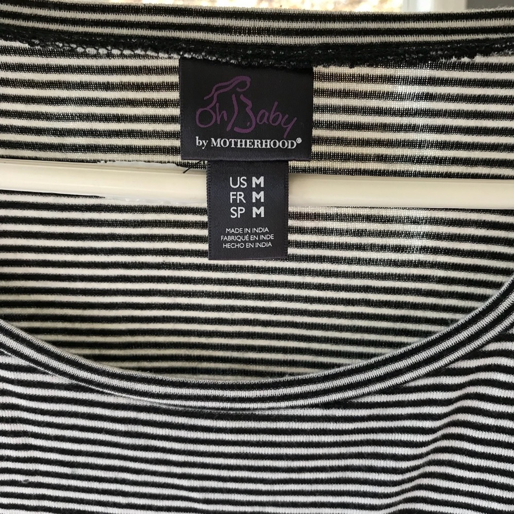 Striped maternity top