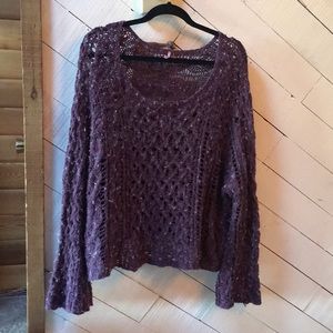 Free People purple sweater