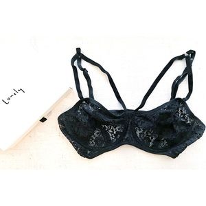 Lonely Lingerie Blair Underwire Bra Black sz 34D