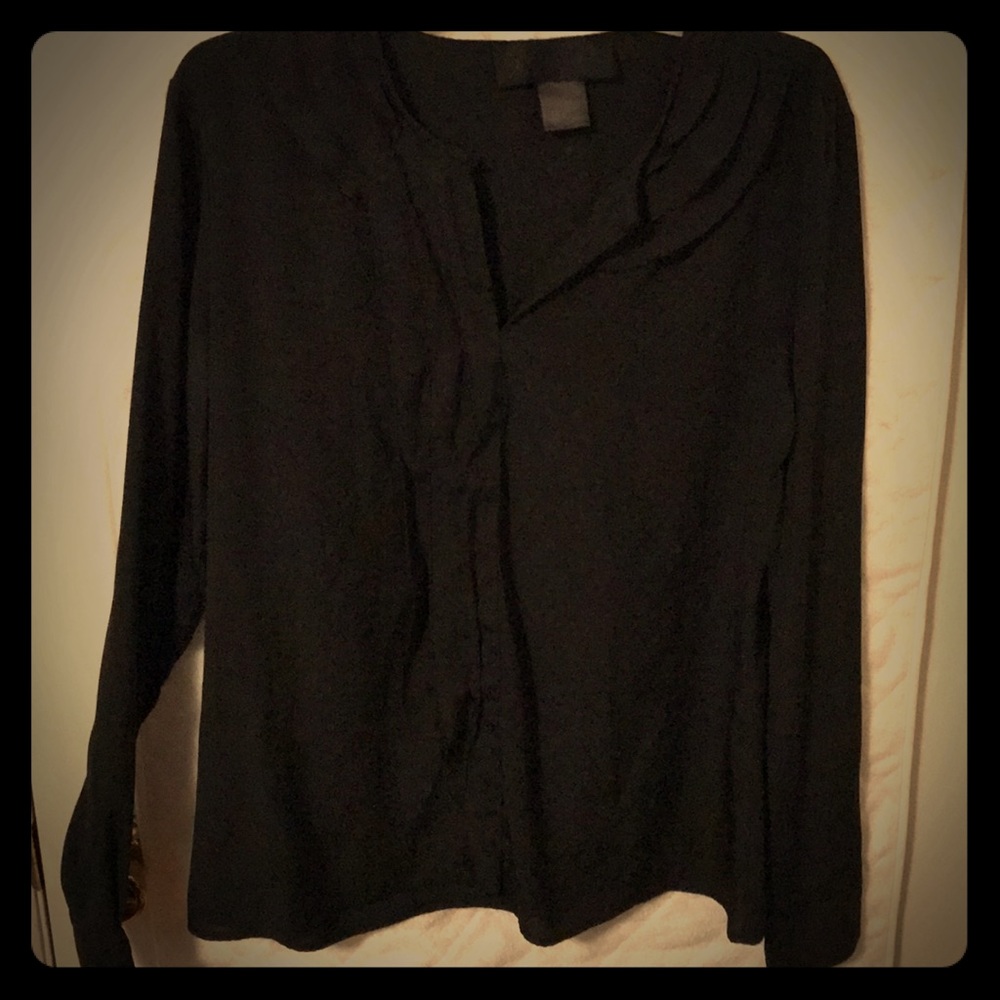 Black silky top FREE IN BUNDLE