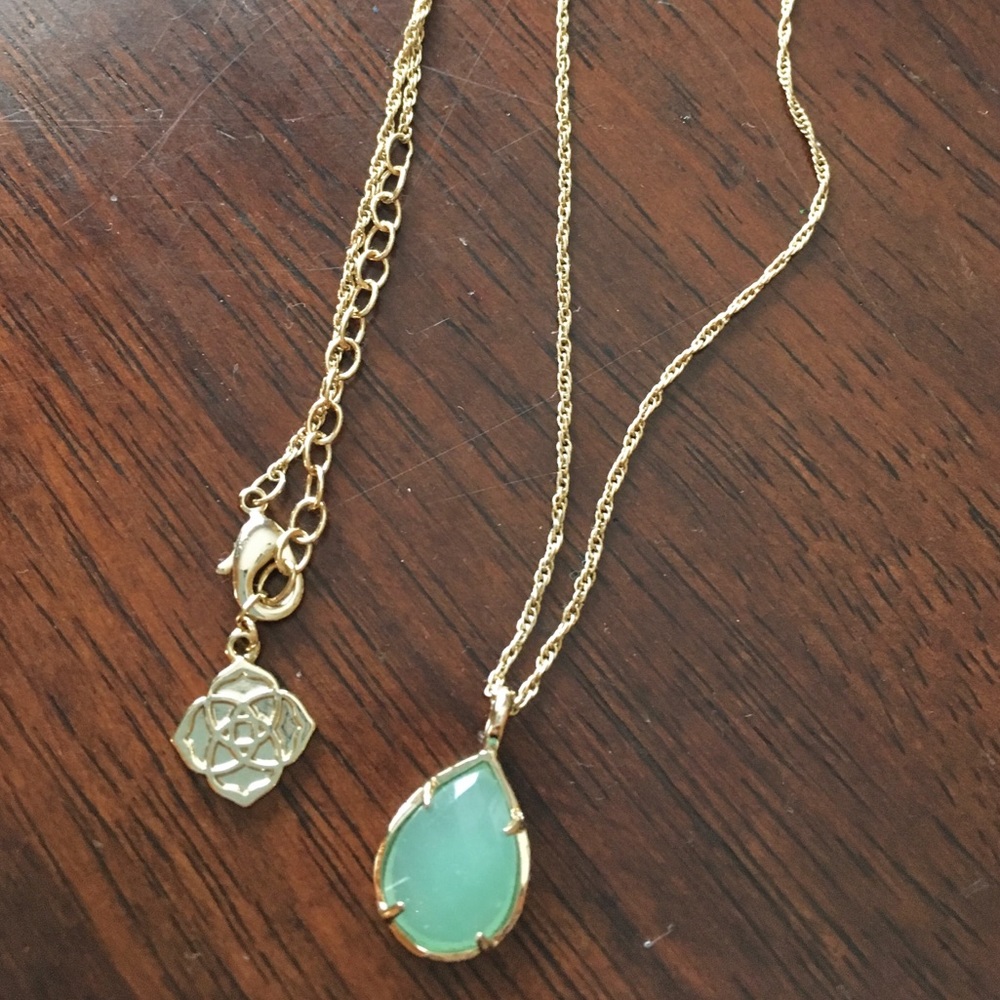 Mint KENDRA SCOTT Teardrop necklace
