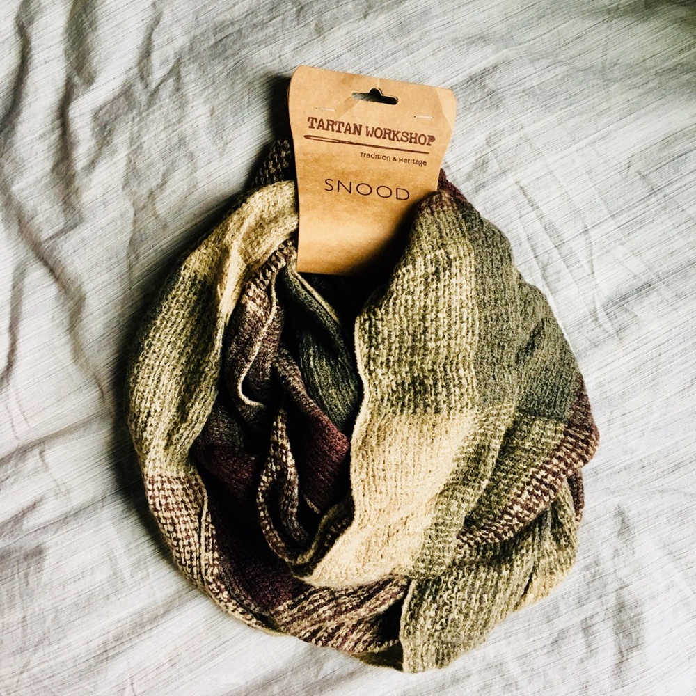 acrylic circle scarf from Scotland