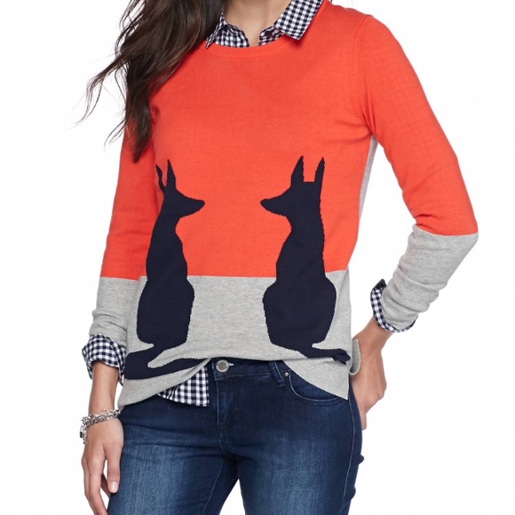 Crown & Ivy Sweaters - Crown & Ivy Fox Colorblock Sweater