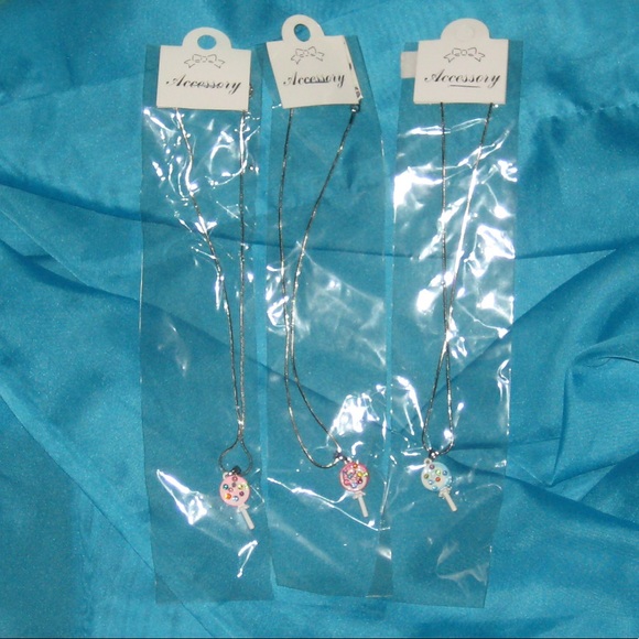 $7 SALE 🌈 3 Best Friends Lollipop Necklaces - Picture 2 of 3