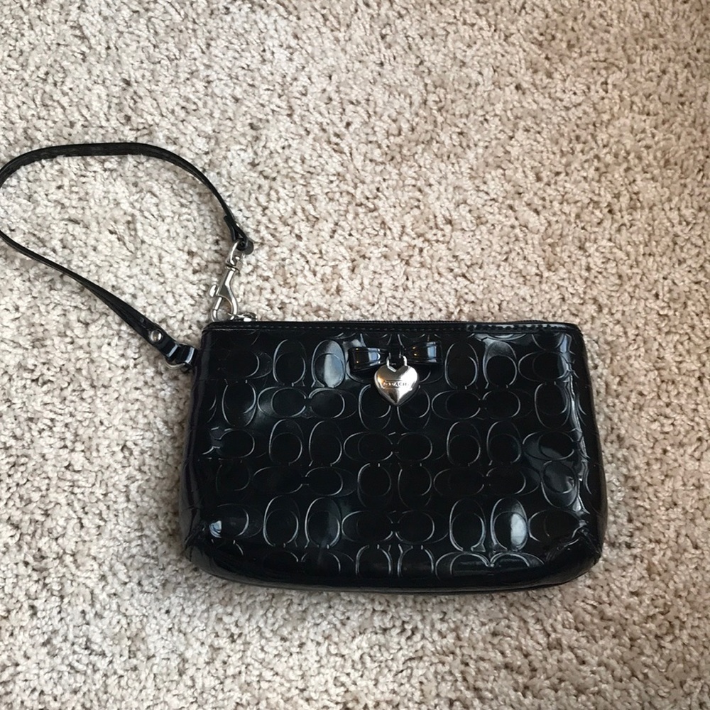 Black Coach Wristlet