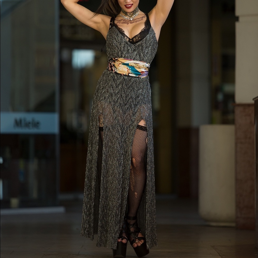 Metallic Body Dress