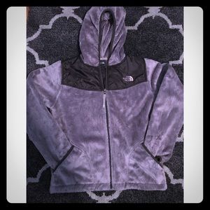 girls fuzzy north face!