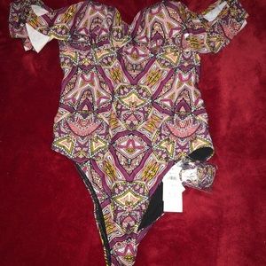 Brand new off the shoulder bathing suit
