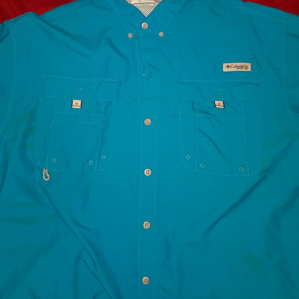 Columbia PFG blue long sleeve
