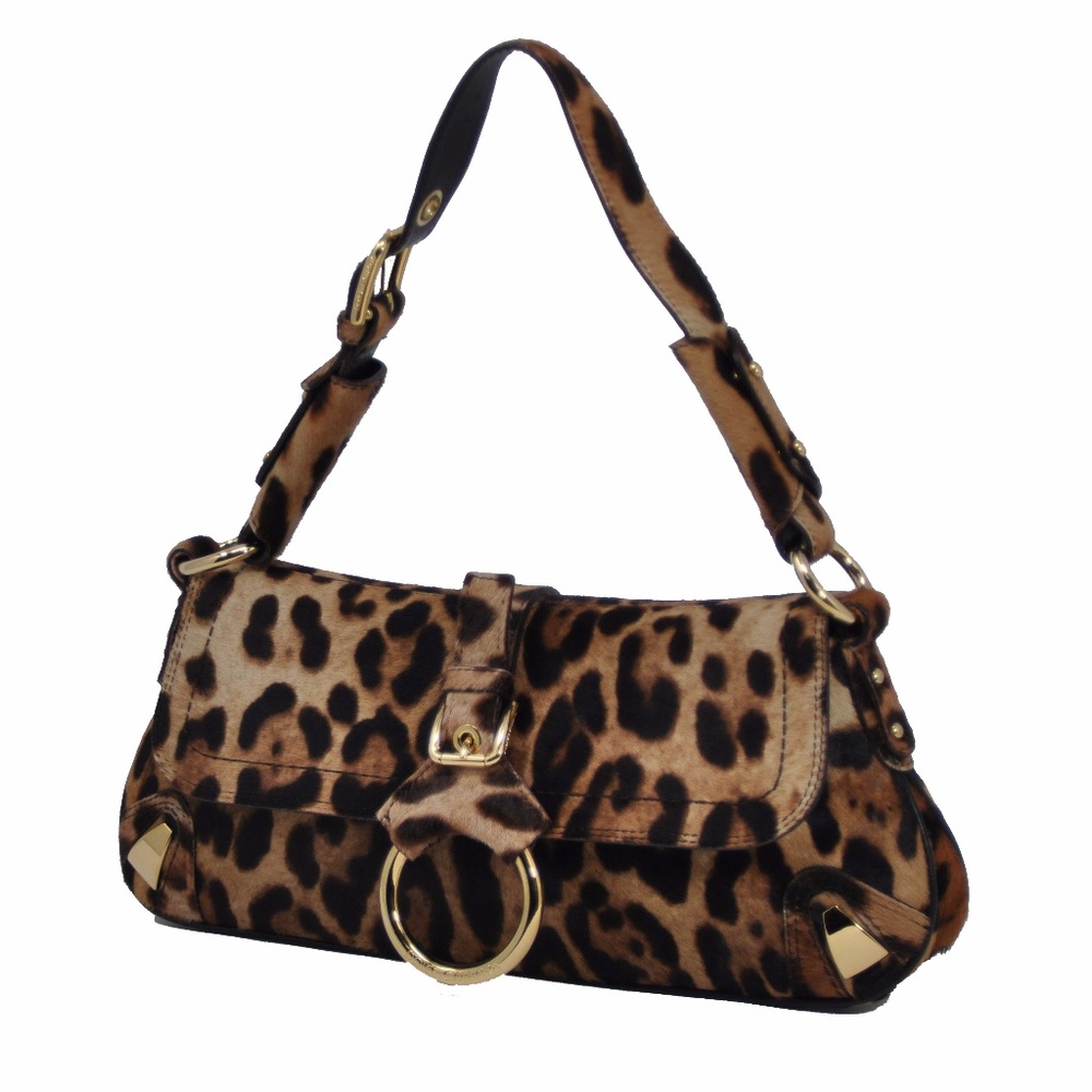 NWOT Dolce & Gabbana Leopard & Real Pony Hair Bag