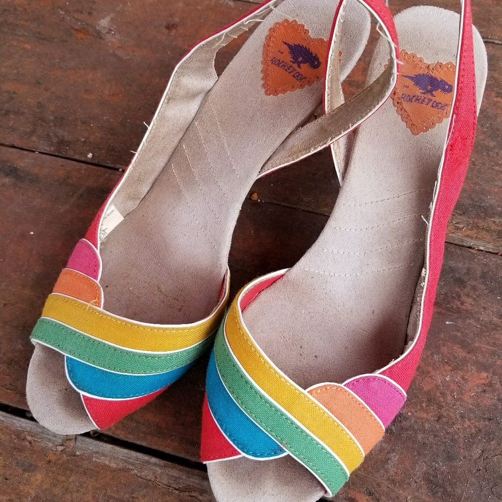 Rainbow Sling Backs