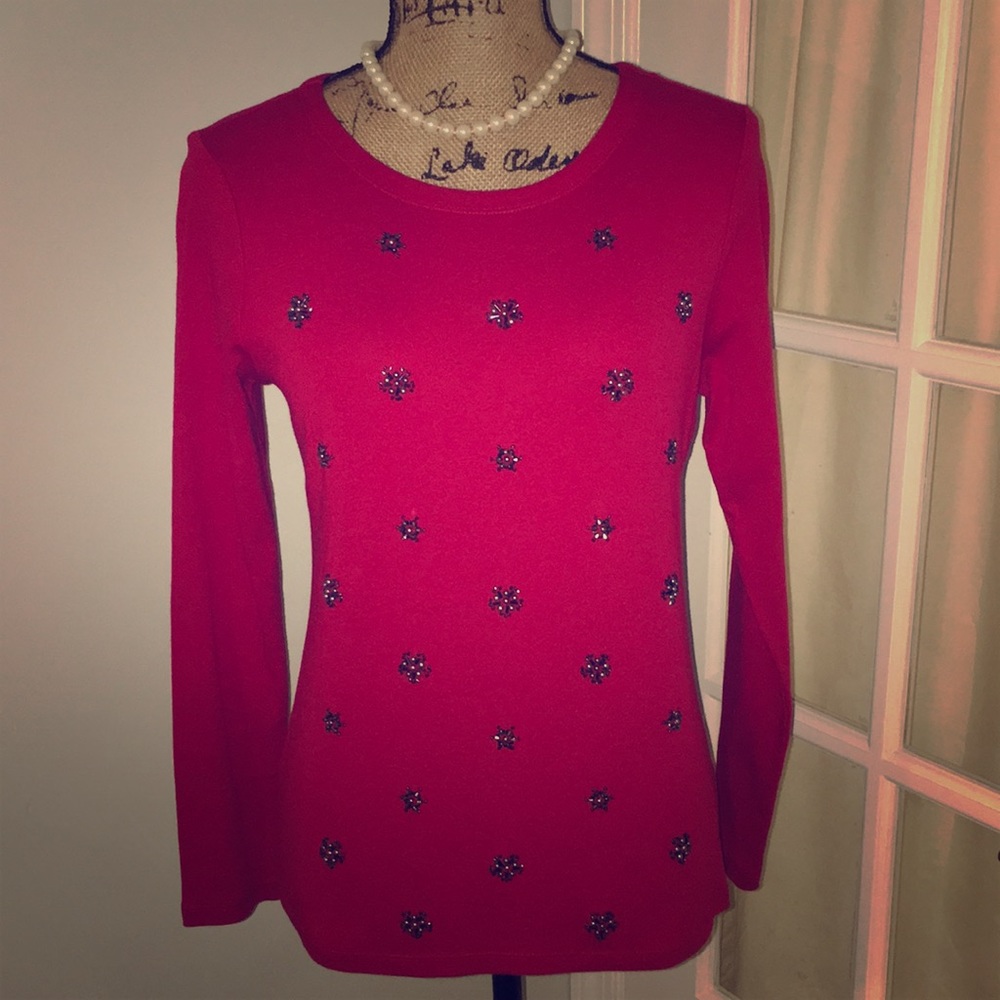 ☃️❄️☃️Holiday snowflake long sleeve shirt☃️❄️☃️