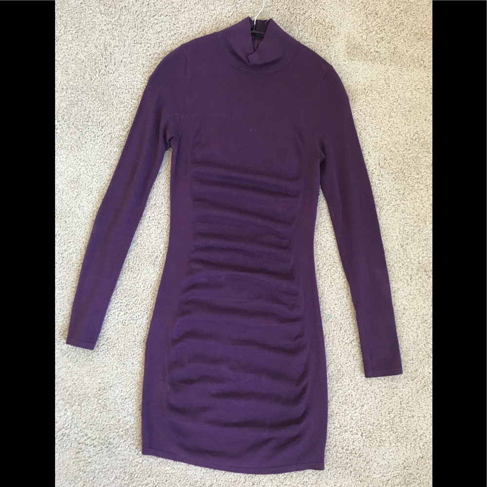 Express plum sweater dress size XS