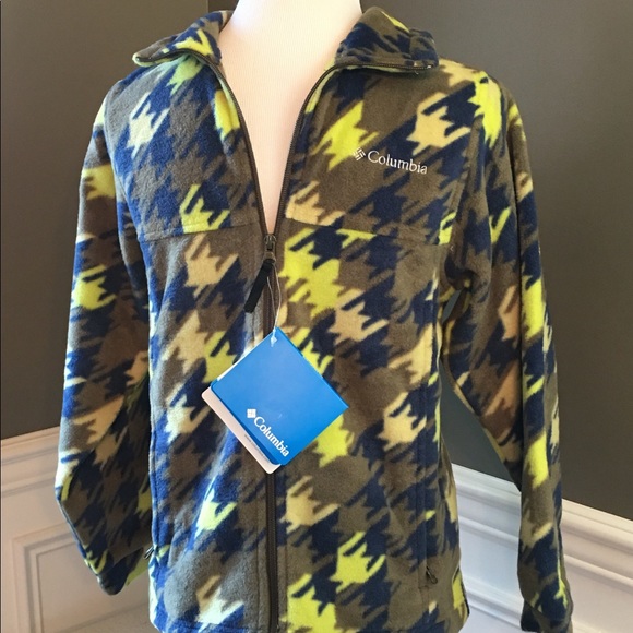 Columbia Other - Columbia Boys Olive Camouflage Zing Fleece Jacket