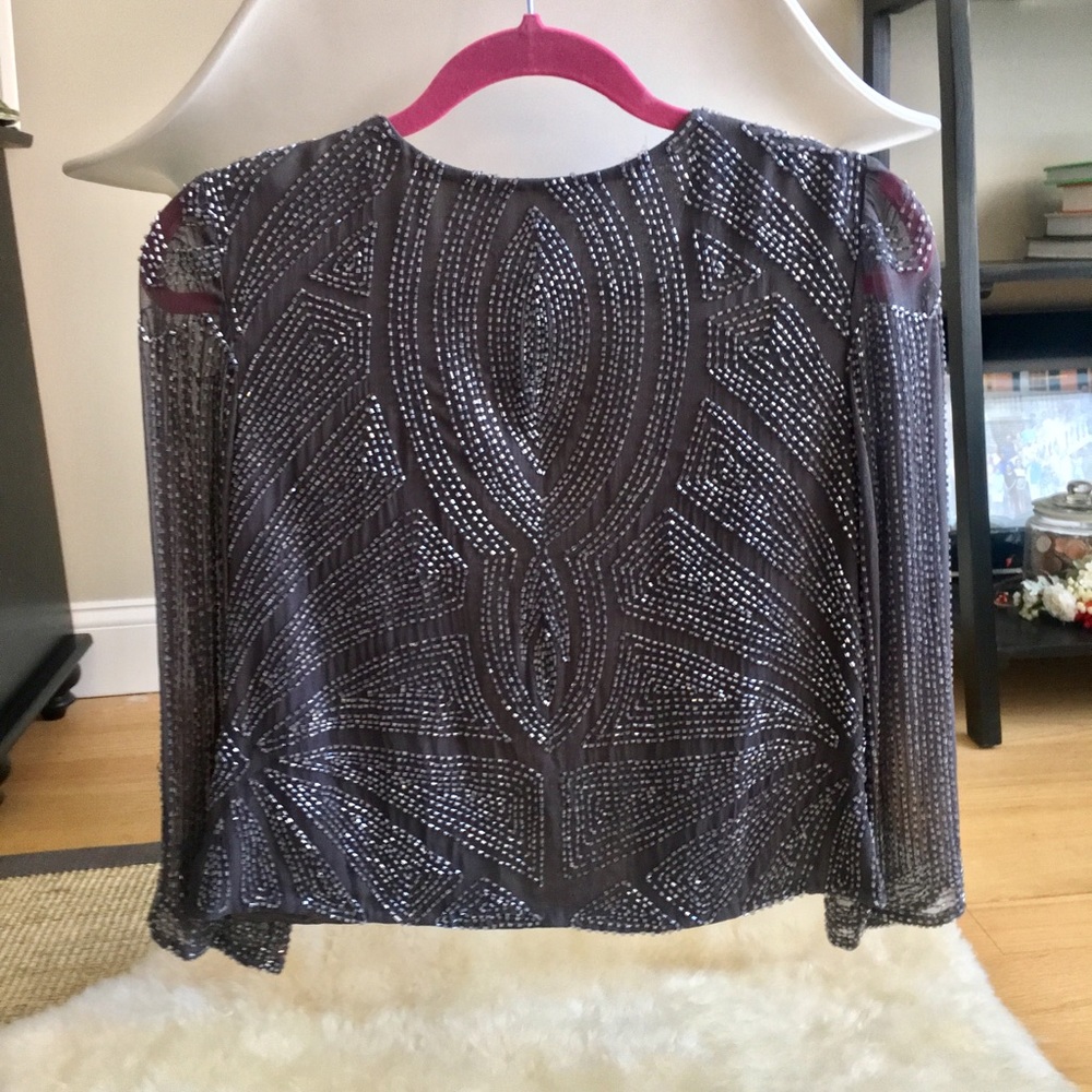 Parker Sequined Silver Jacket - Picture 4 of 4