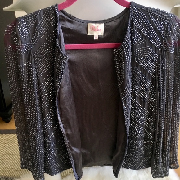 Parker Sequined Silver Jacket - Picture 3 of 4