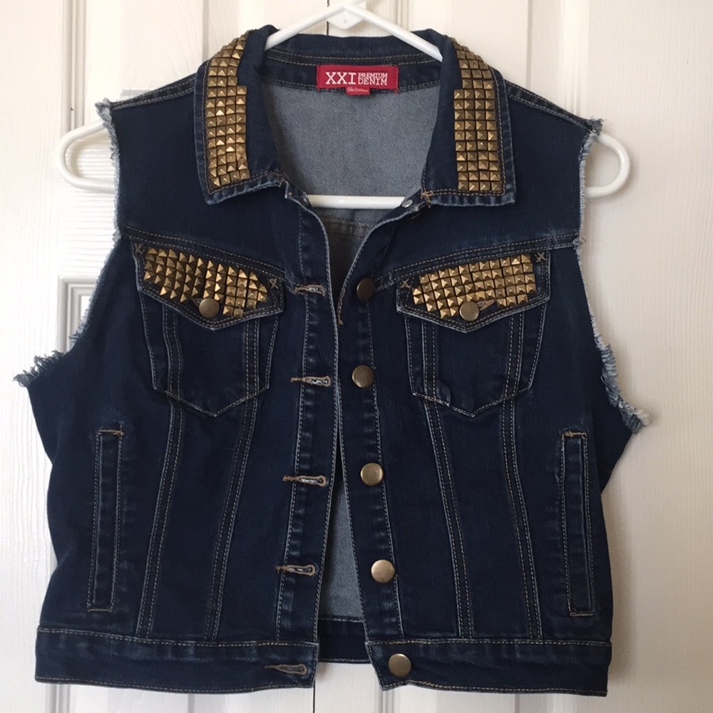 🔐HOLD🔐 for Kelly🔐GIRLS jean vest - Picture 1 of 7