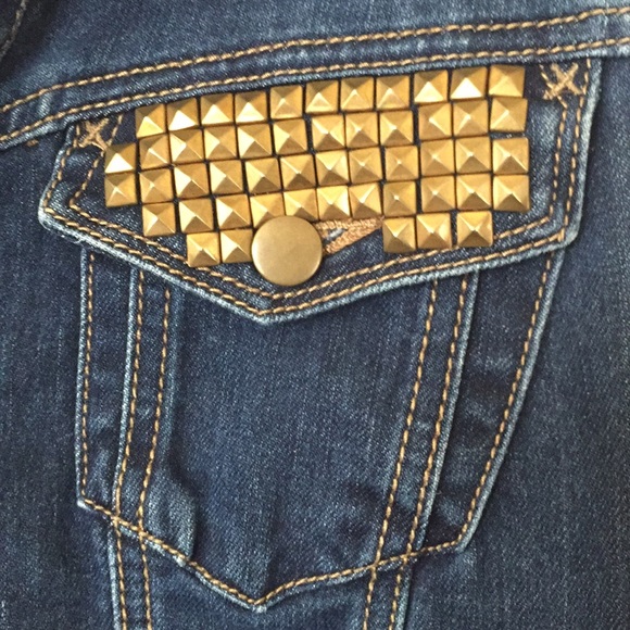 🔐HOLD🔐 for Kelly🔐GIRLS jean vest - Picture 4 of 7