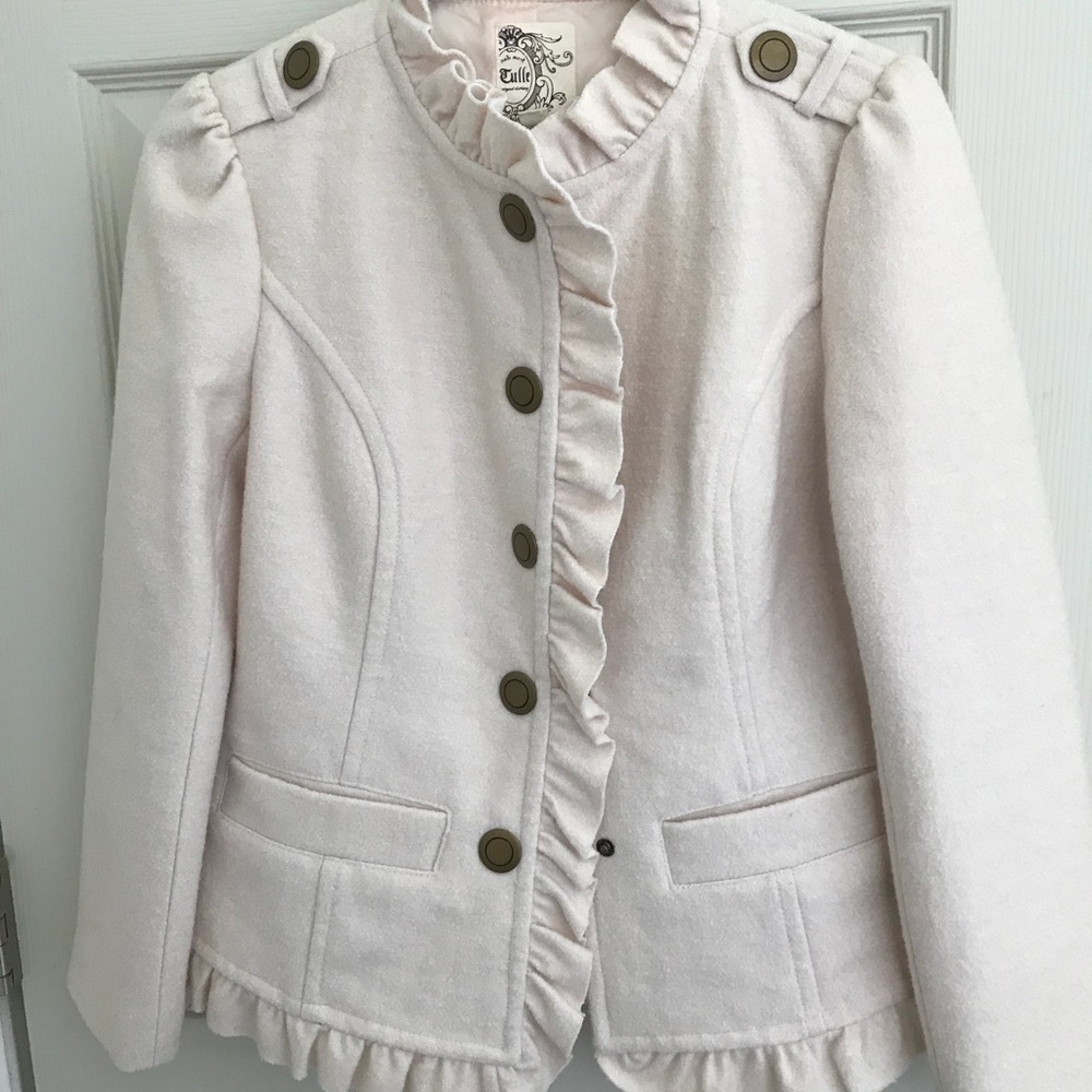 Tulle Military Jacket with ruffles