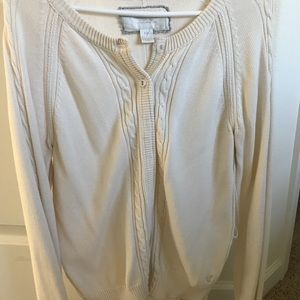 American Eagle cream cardigan