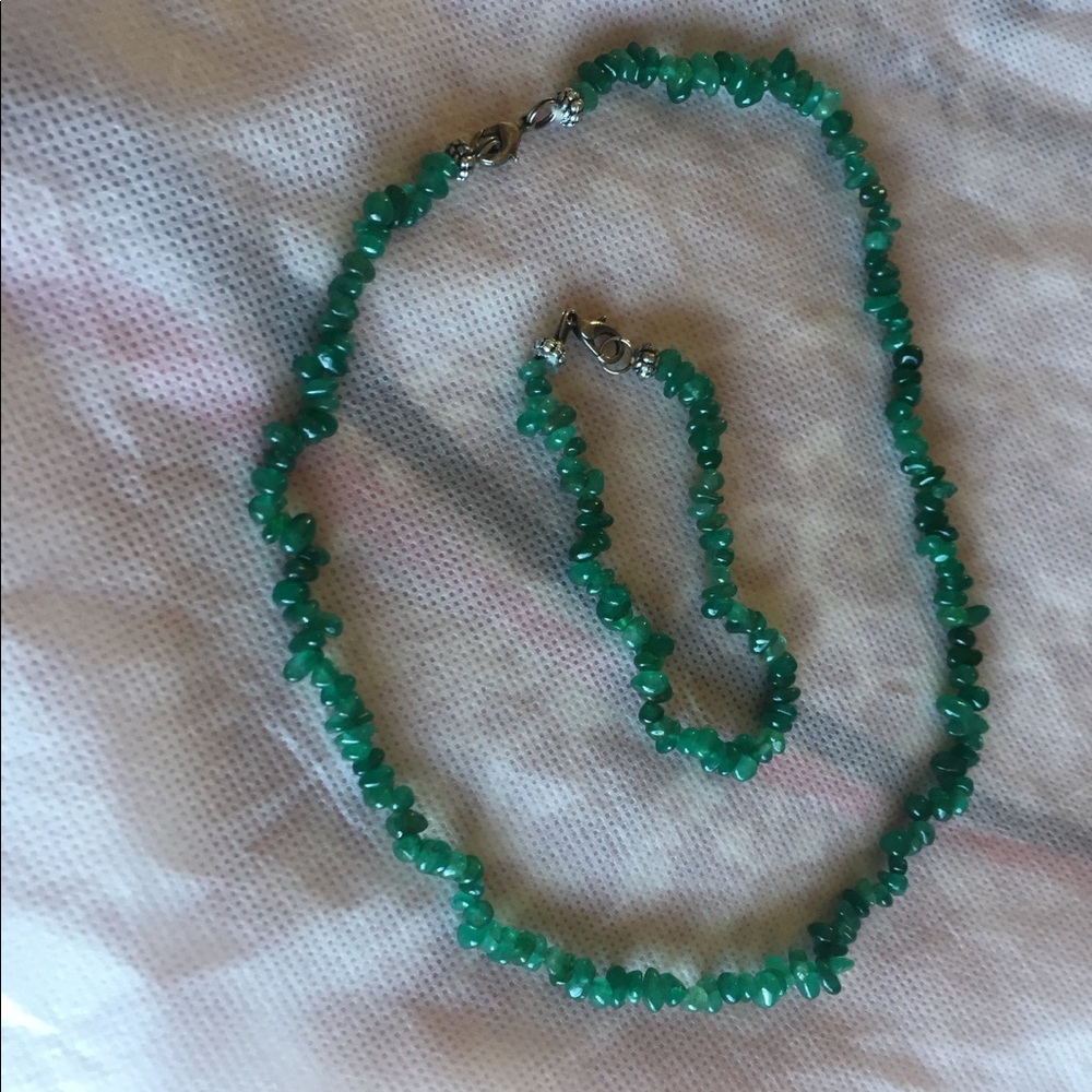 Stone necklace with bracelet for sale!