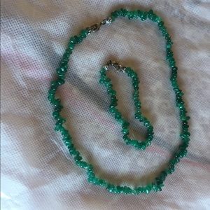 Stone necklace with bracelet for sale!