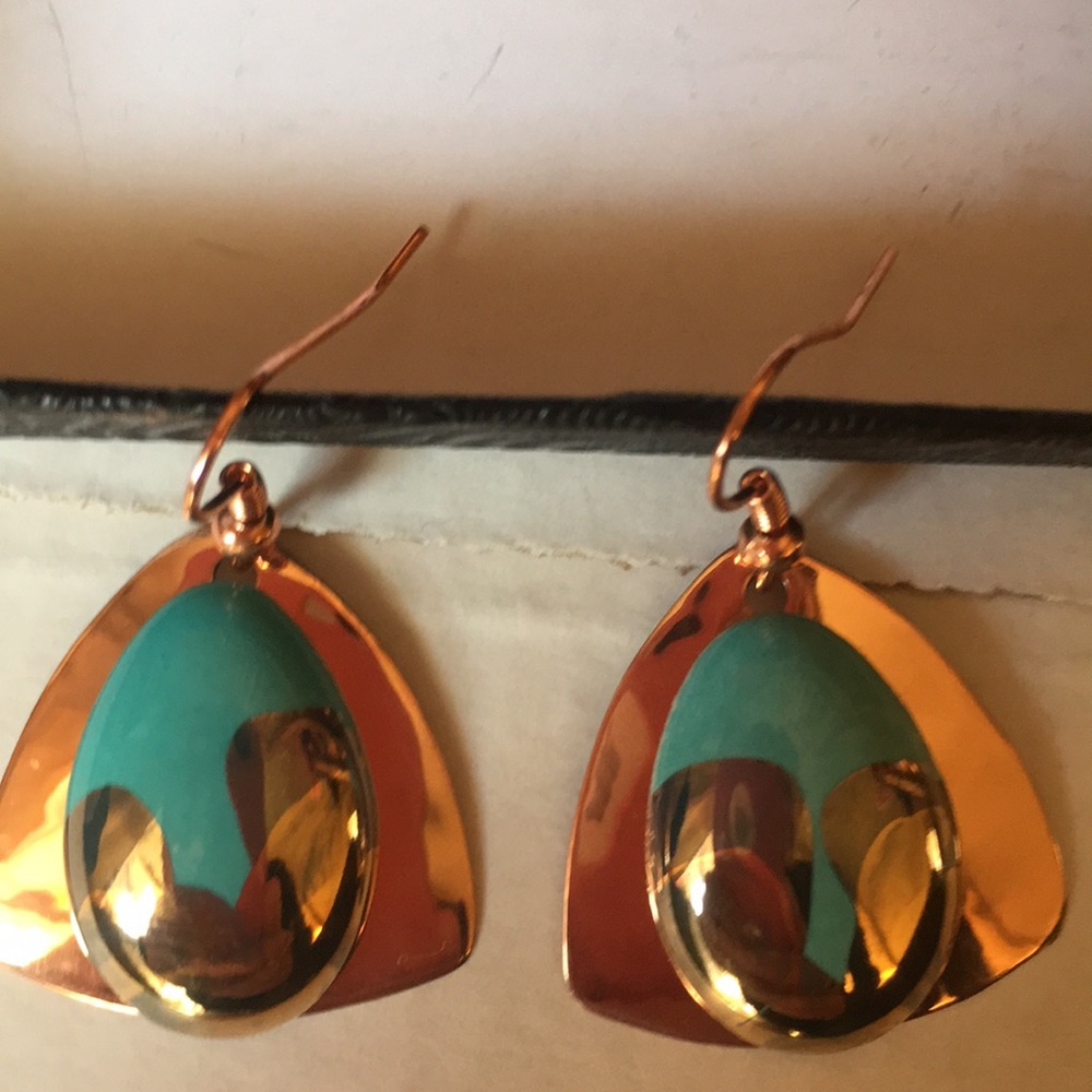 Copper earrings