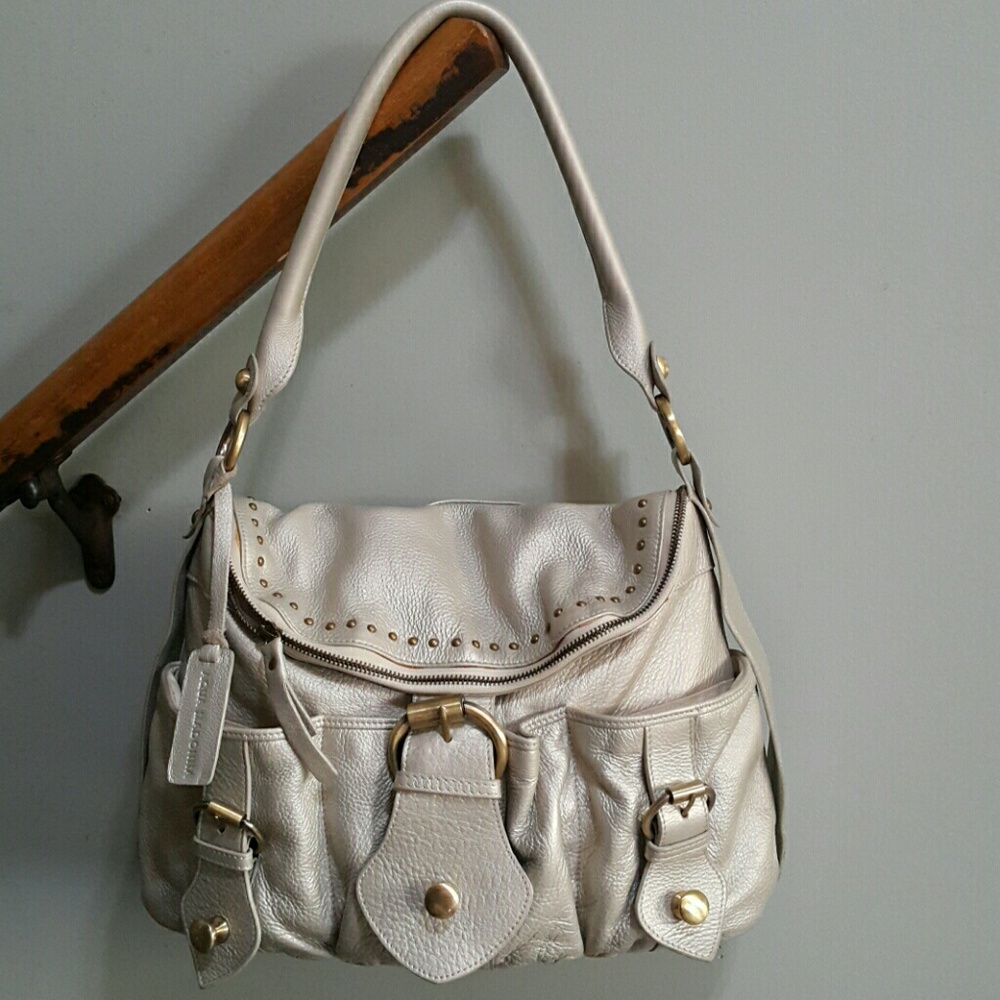 AQUA MADONNA Leather Shoulder Bag