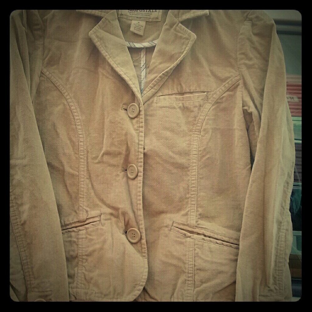 AEROPOSTALE SHORT CORDUROY BLAZER