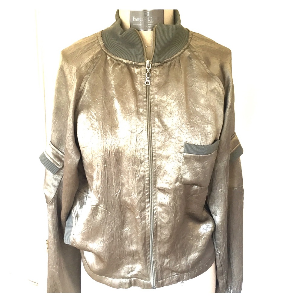Sharagano bomber jacket in olive green