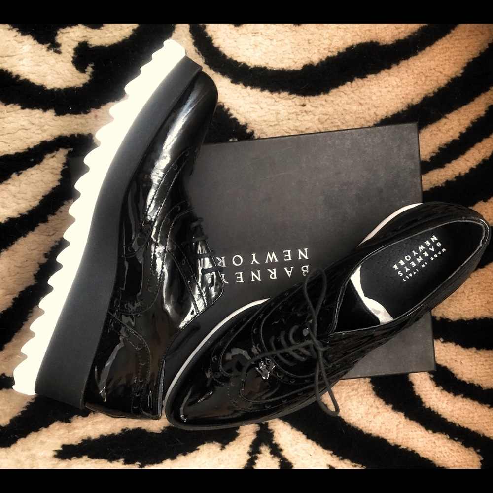 Barneys New York Platform Oxford Shoes
