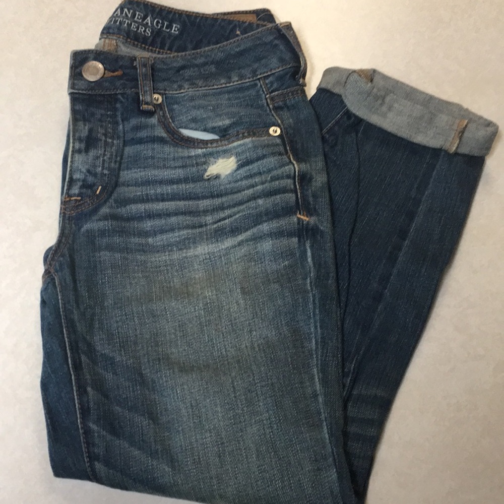 American Eagle boy crop jeans
