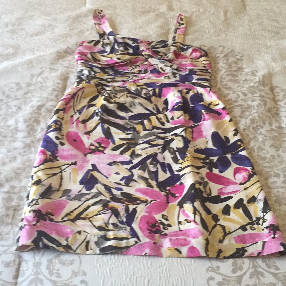 Banana Republic multi color silk dress