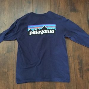 Patagonia logo long sleeve tee