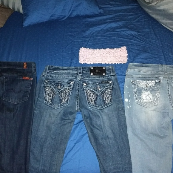 2 Miss Me jeans/1 pair of 7 jeans - Picture 2 of 4