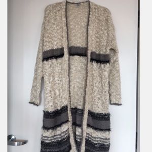 UO Long cream sweater