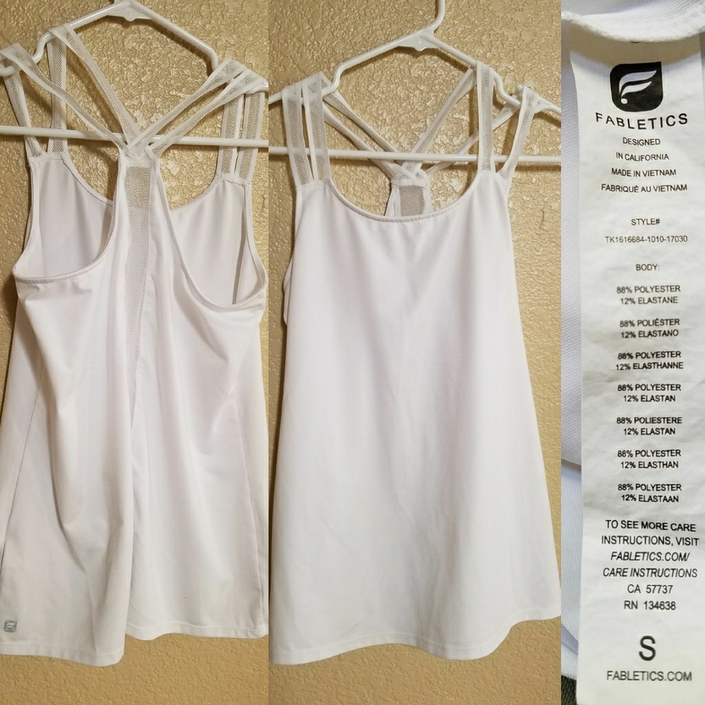 FABLETIC WHITE TANK TOP