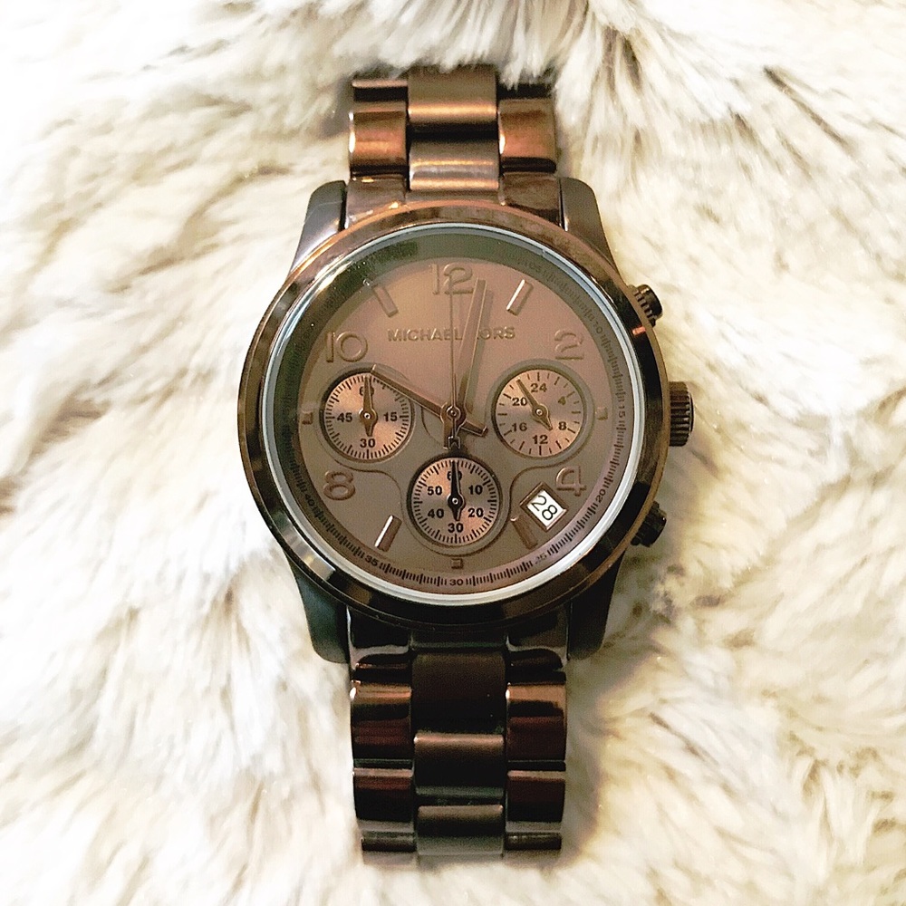 Michael Kors Womens chocolate brown watch