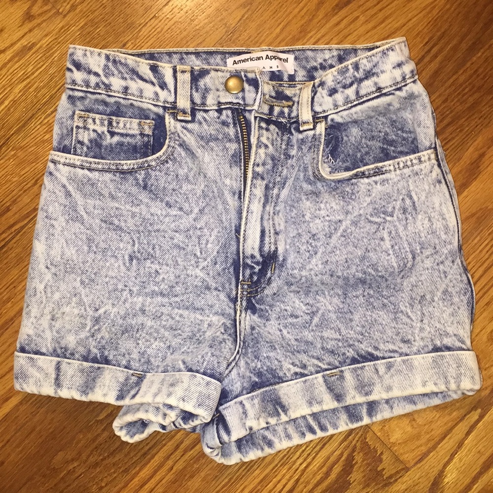 American apparel high waisted shorts