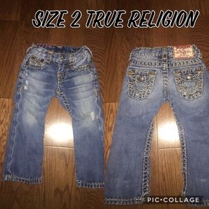 True religion kids jeans unisex size 2