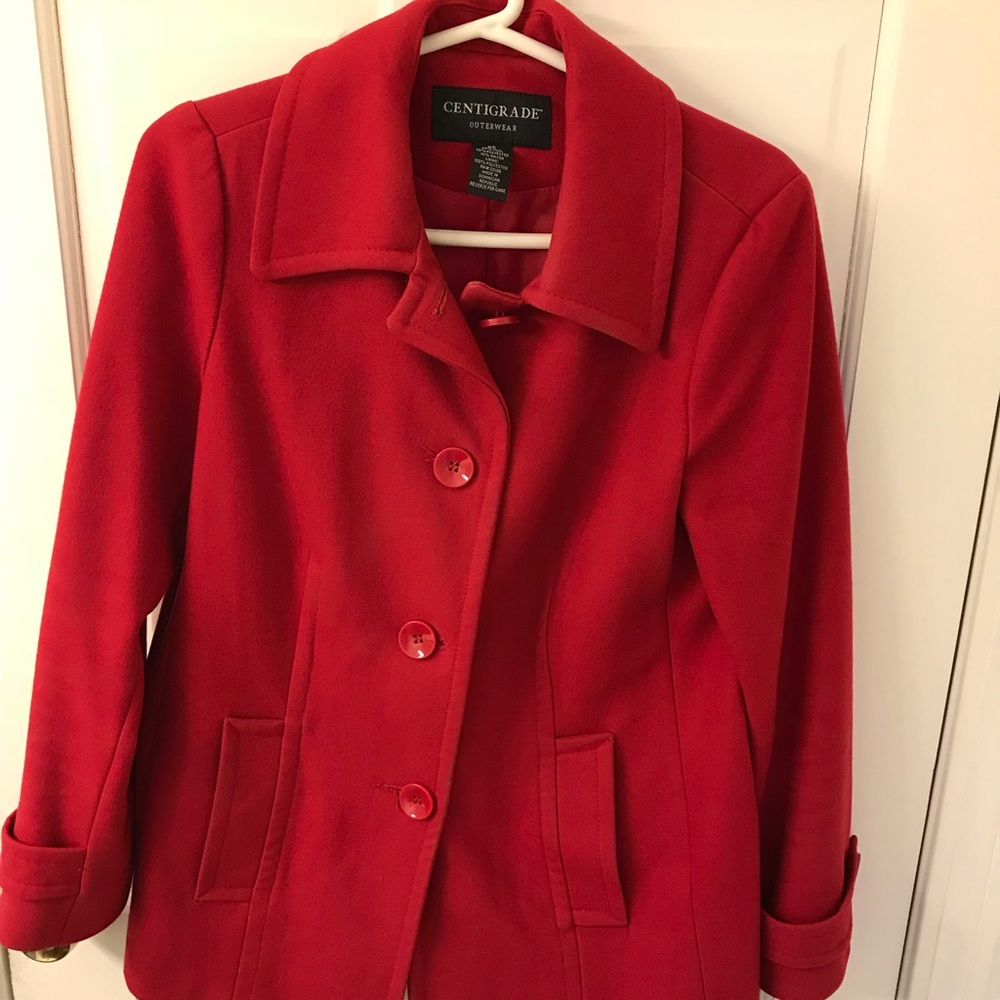 Red Peacoat