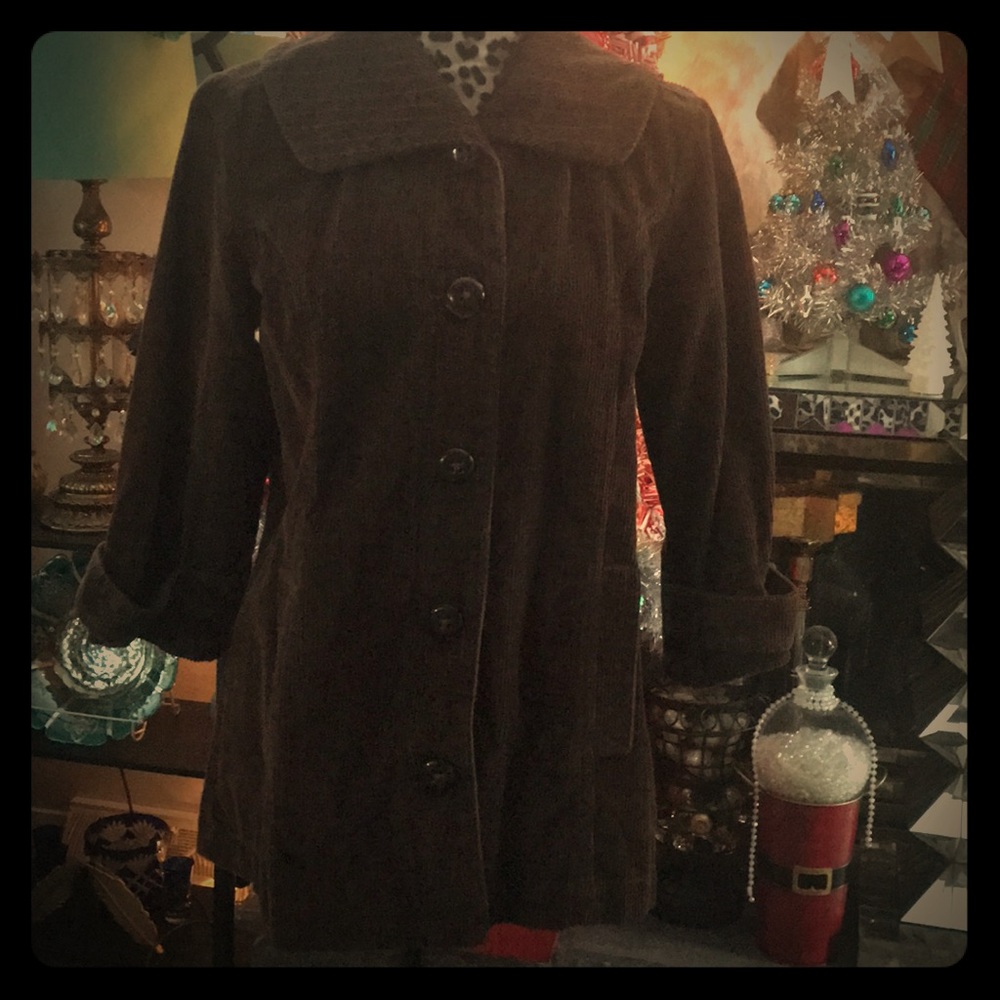 French Cuff brown corduroy jacket