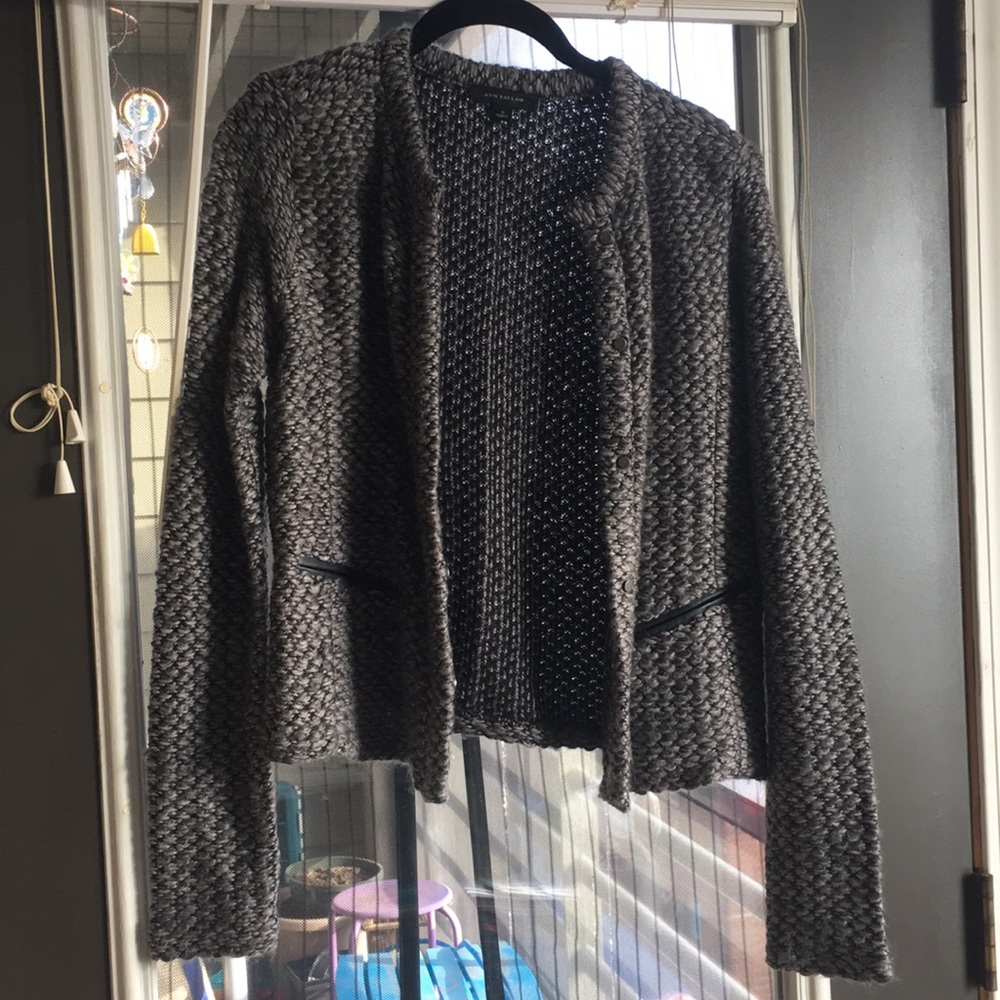 Ann Taylor Gray Knit Sweater